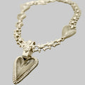 Collar Corazones de Cristal de Cuarzo.