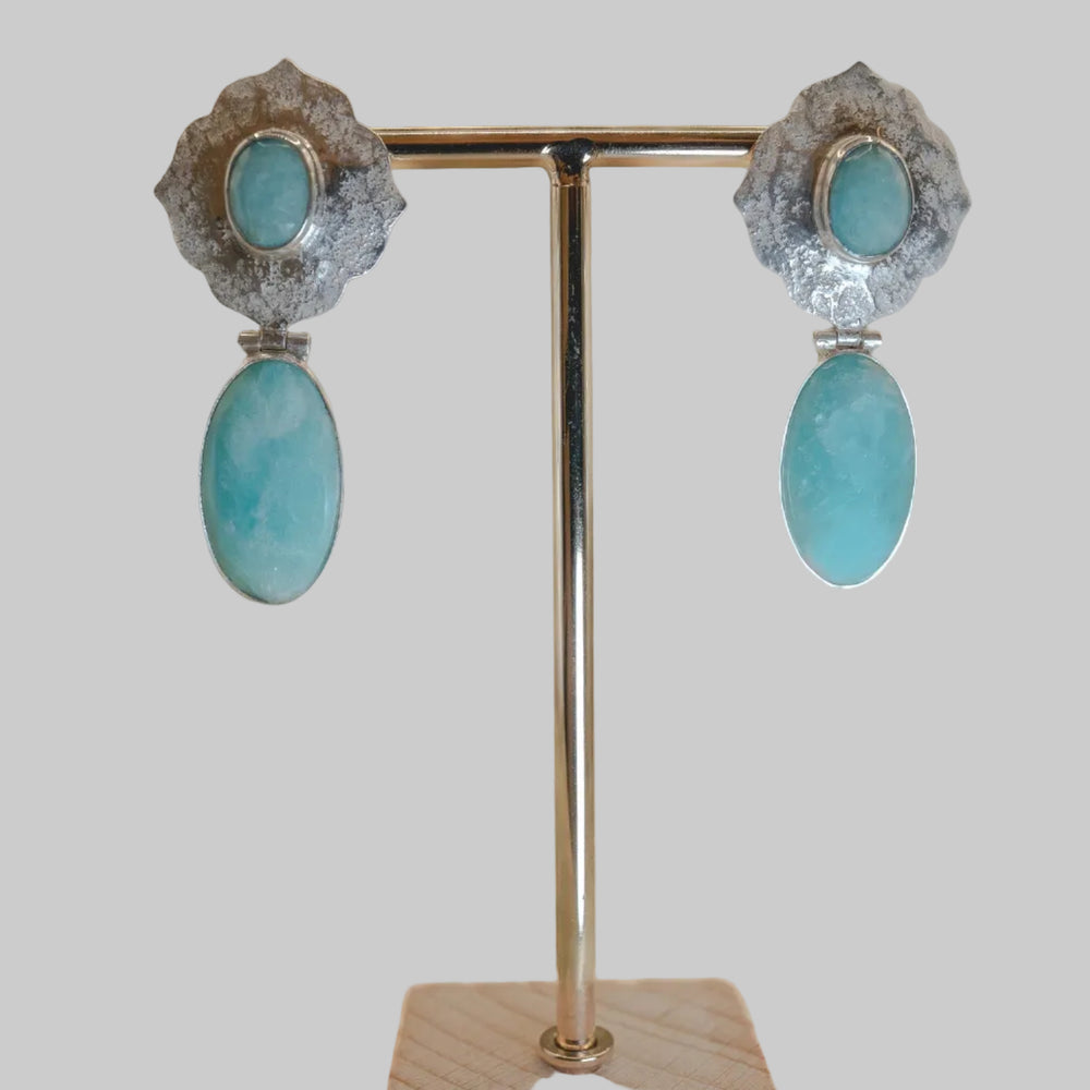 Aretes Amazonita